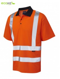 Leo Croyde Short Sleeved Polo Shirt - Orange